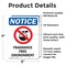 Signmission Fragrance Free Environment Sign With Symbol, 5 in W x Rectangle, Vinyl Decal OS-2PACK-NS-D-57-V-12909 - alternate 5